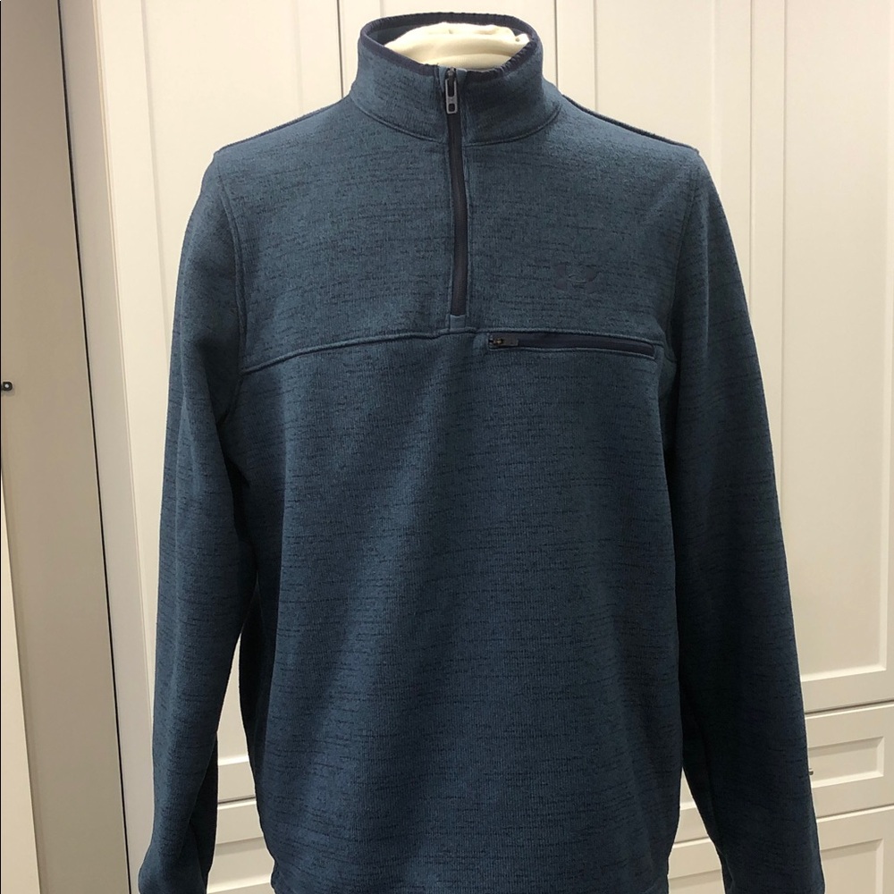 Under Armour Specialist 1/4 Zip Pullover | Men’s XL | Heather Blue Fleece Lined